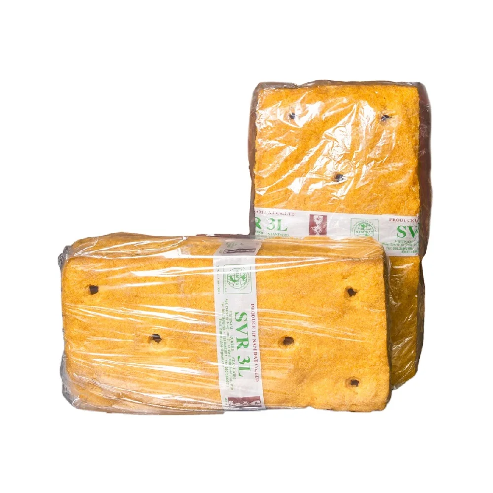 Stabilizer viscosity other rubber products Natural Raw Rubber SVR 3L (TSR 3L) from Vietnam bales shape purity high package