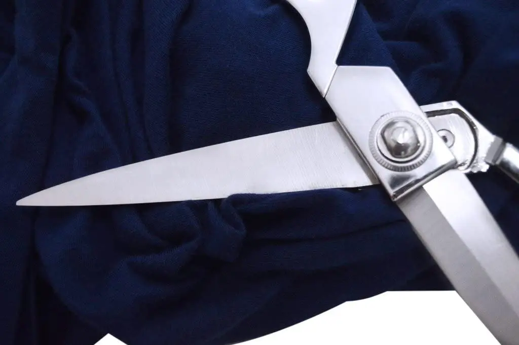 Silver Color  Heavy Duty Sewing Scissors Fabric Utility Scissor Cutting Tailor Shears Stainless Steel Scissors For Wholesale