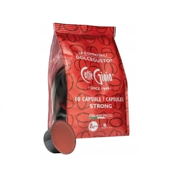 
Капсулы для итальянского кофе эспрессо, прочная смесь, 10 шт., совместимы с кофеварками Dolce Gusto (R)* 