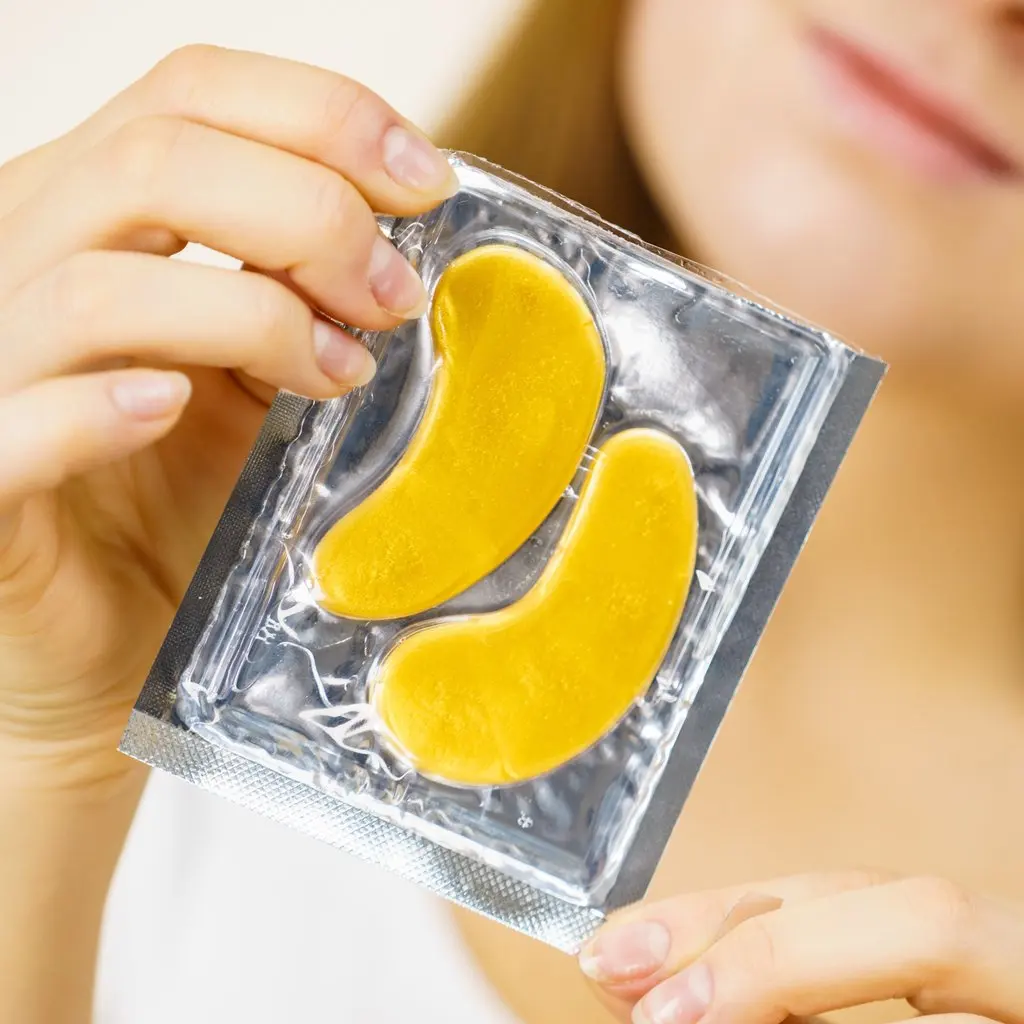 **Made in Korea** 24K Gold Hydrogel Face Mask OEM ODM Private Label for instant hydration anti-aging anti-puffiness effecteffect