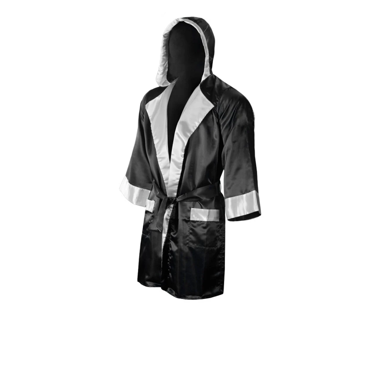 2022 New Arrival Customized Logo Design Fabric Boxing Satin MMA Kickboxing Fighter Boxing Robes Boxing Gowns Hooded Robes Unisex