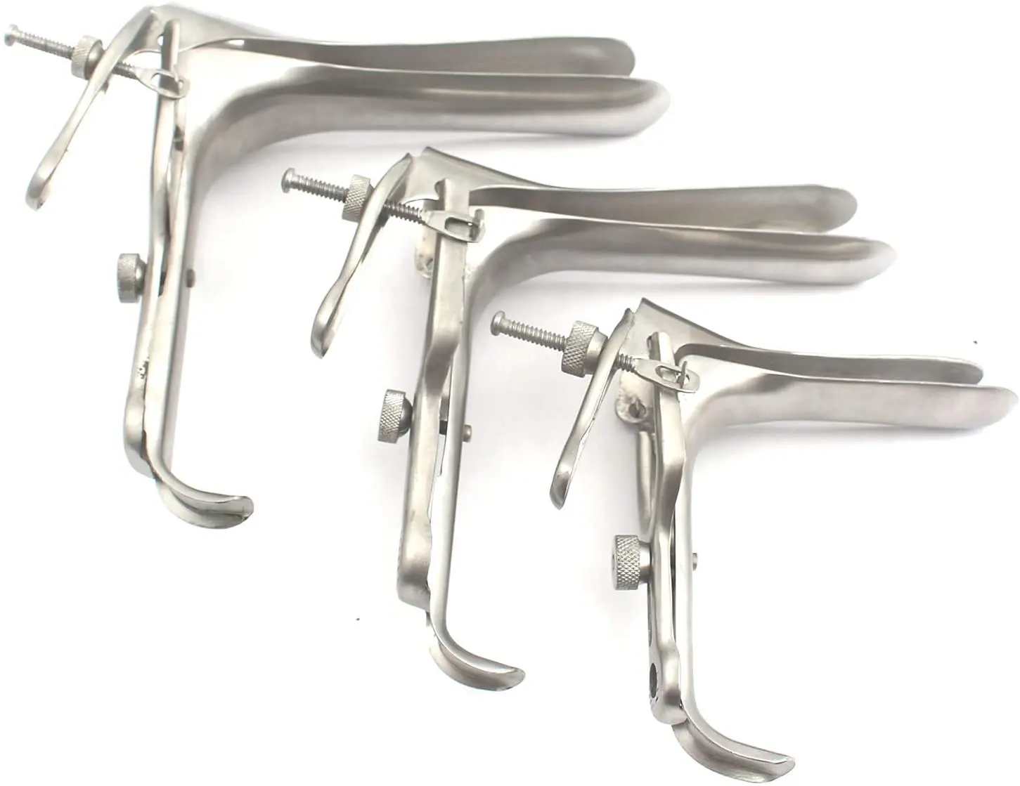 1PC Vagina Expansion Genitals Anal / Vaginal Surgical Speculum Stainless Steel Vaginal Dilator Colposcopy Speculum