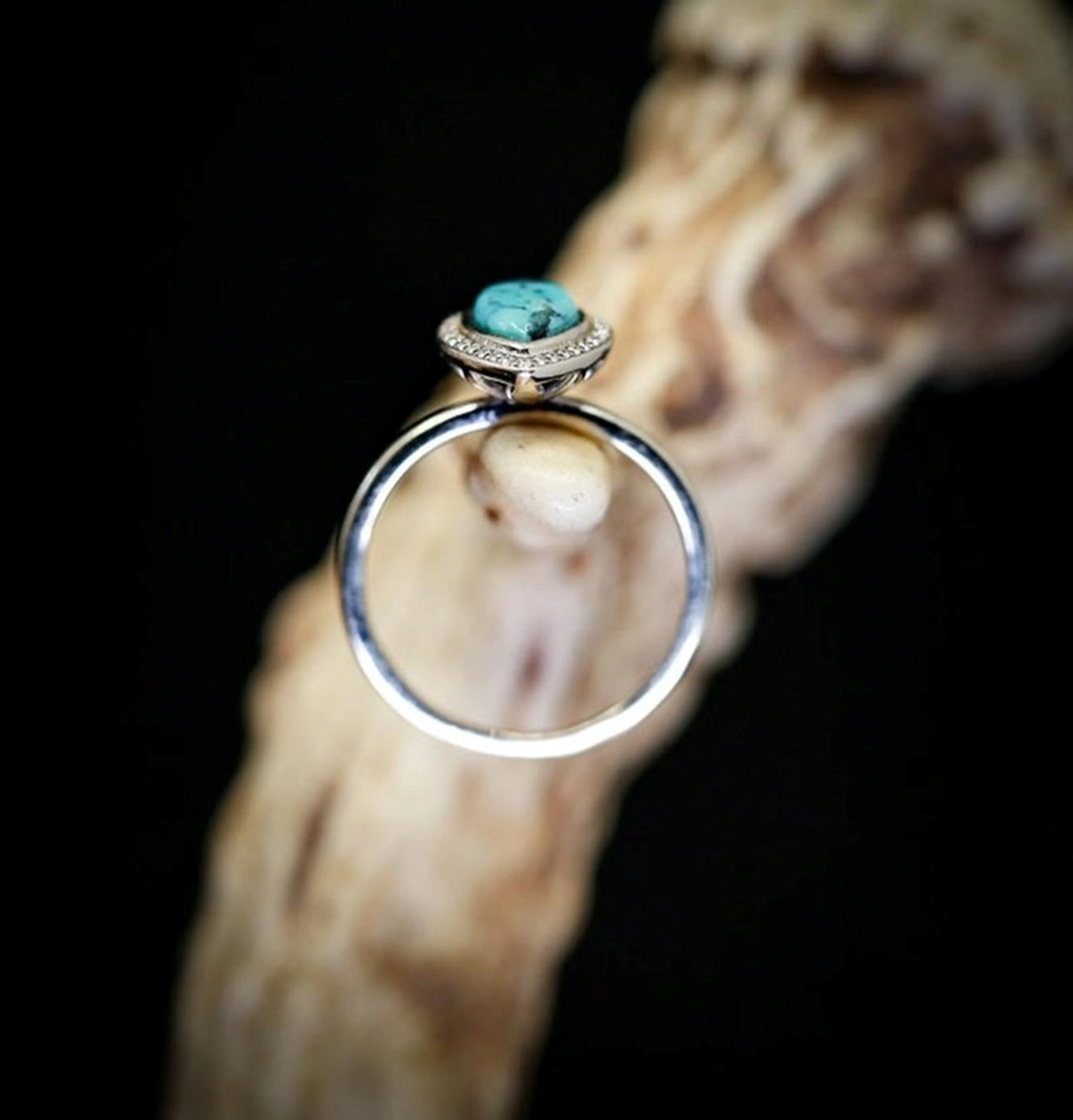 Кольцо с бирюзовым камнем серебро 925 пробы кольцо ручной работы