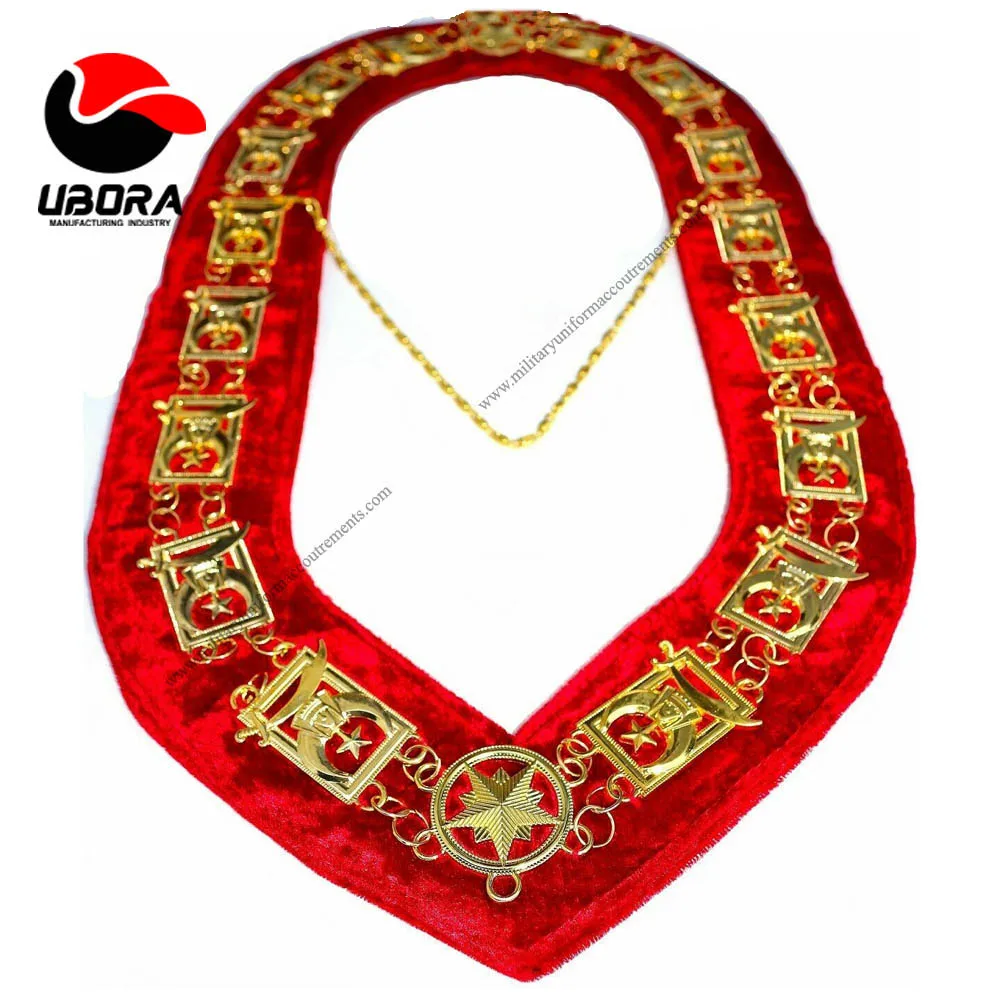 Воротник с металлической цепочкой Masonic Regalia kt рыцари темплар черная
