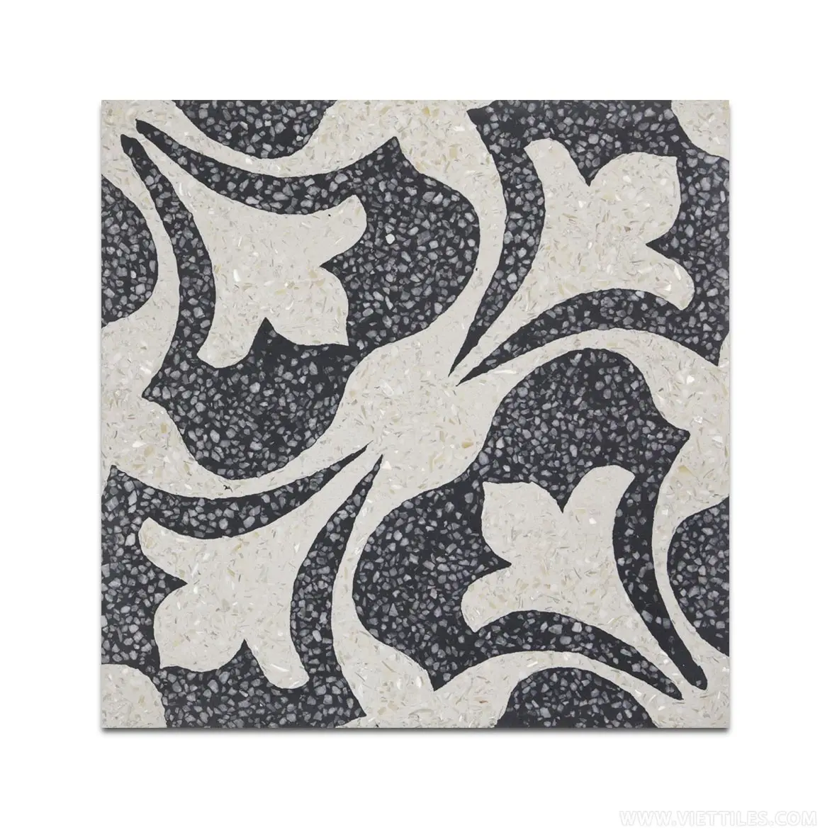 Mother of pearl terrazzo cement tiles 200x200x16mm