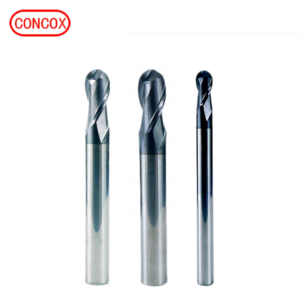 Professional custom carbide end mill cutter ball nose for cnc cut