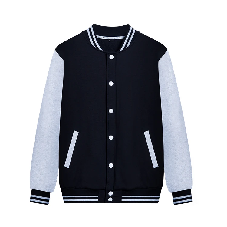 New trending Men American College Jacket Leather Arms Wool Quilted Letterman Baseball Boys Jackets