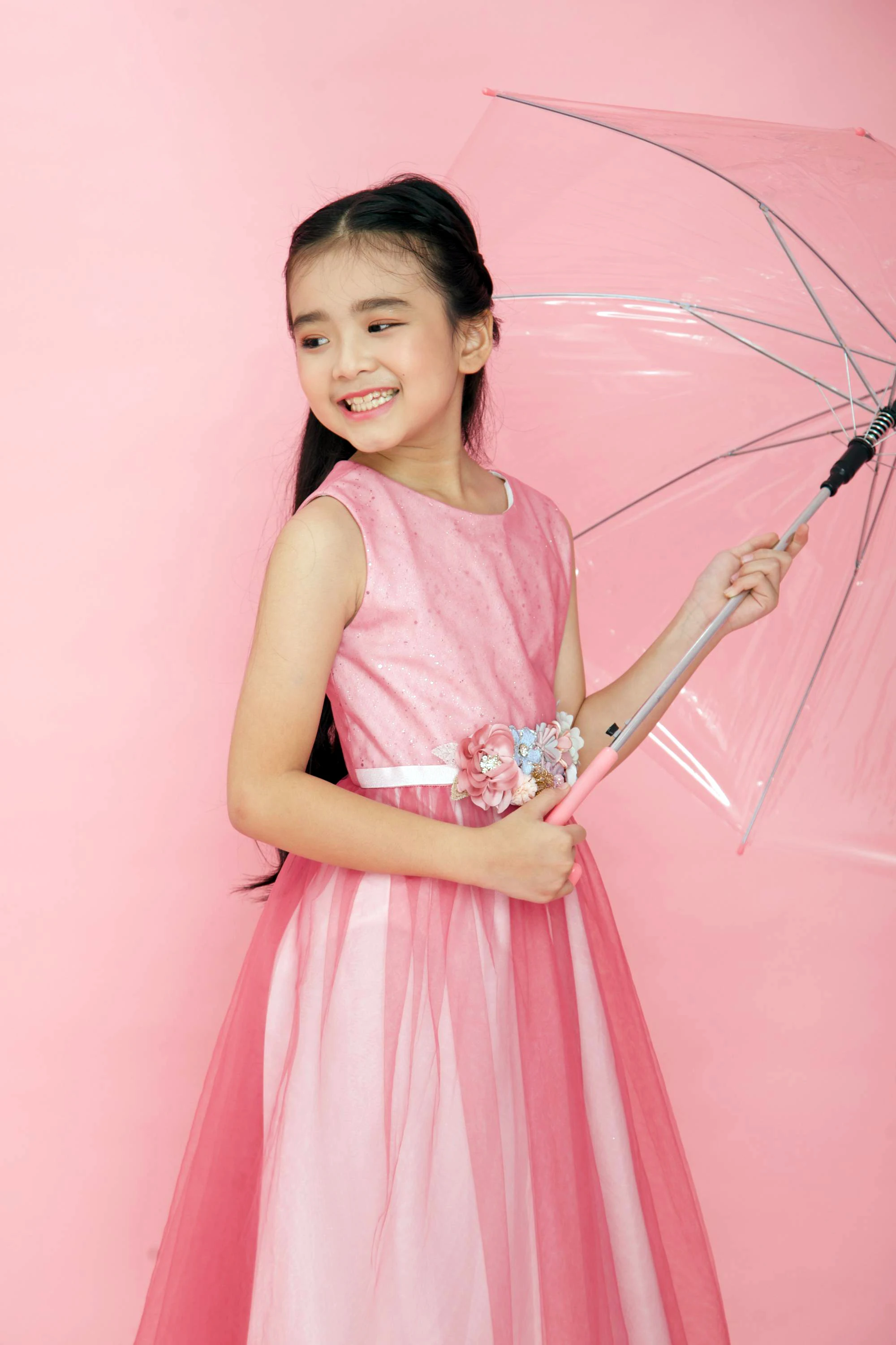  Розовое платье кроя принцесса платья для конкурсов красоты маленьких От 1 до 12 лет Детская одежда девочек ручная работа с розовыми шариками Королевский стиль малышей