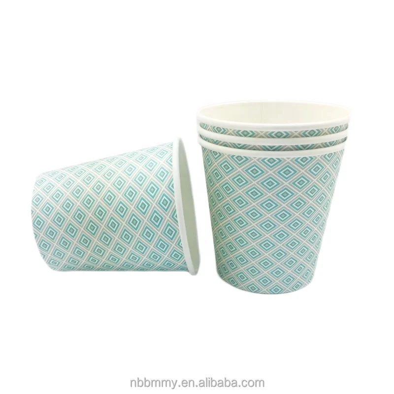 
Hot sale hot paper cup customized disposable birthday paper party cups and plates 