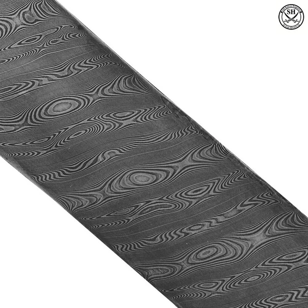 10 inch Knife Making Damascus Steel Blank Blade Rain Drop Pattern