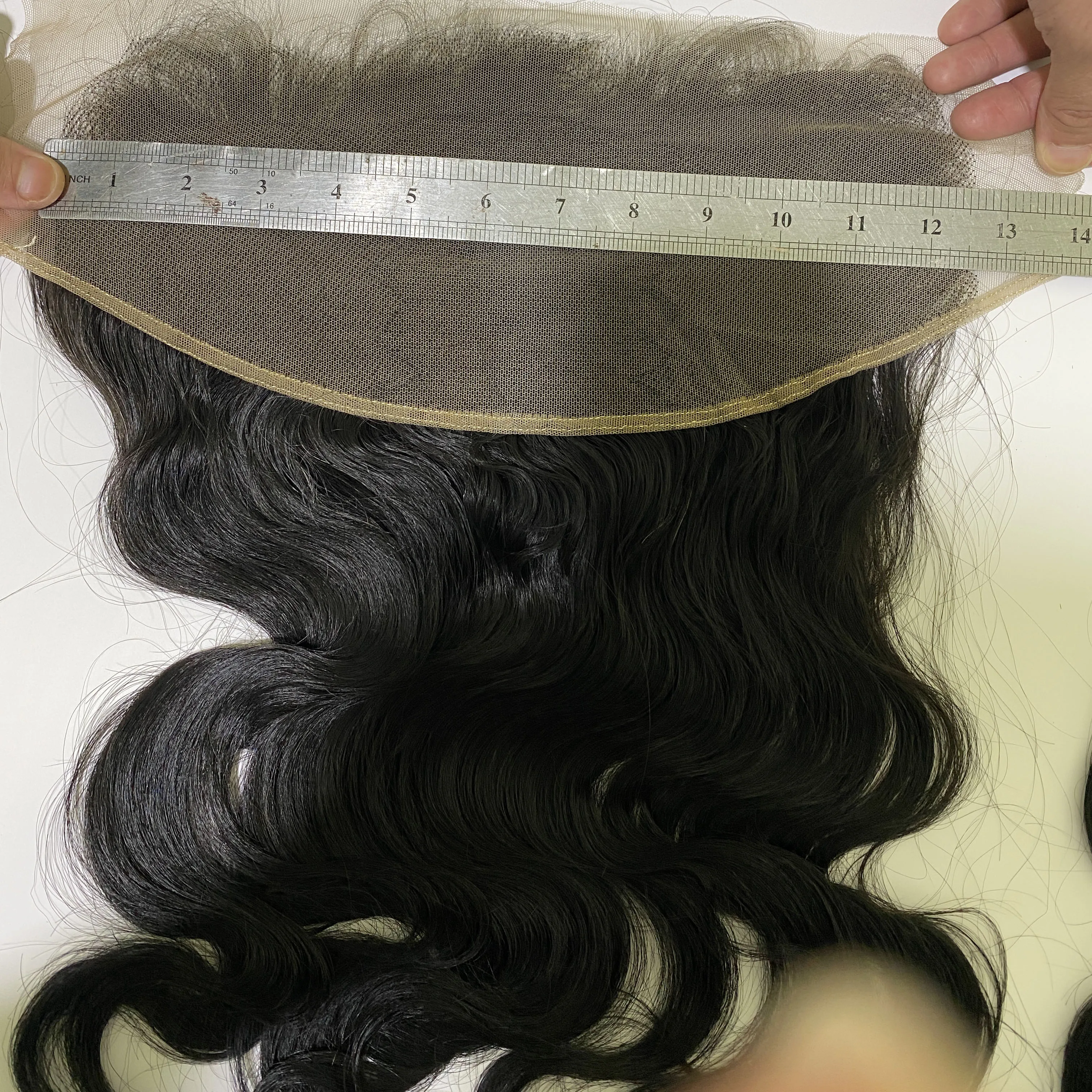 Grade 12A Raw Hair New Single Knots 5.0 HD Frontal New Bleach Knots 13*4 5*5 HD Closure Lace Frontal For High Market