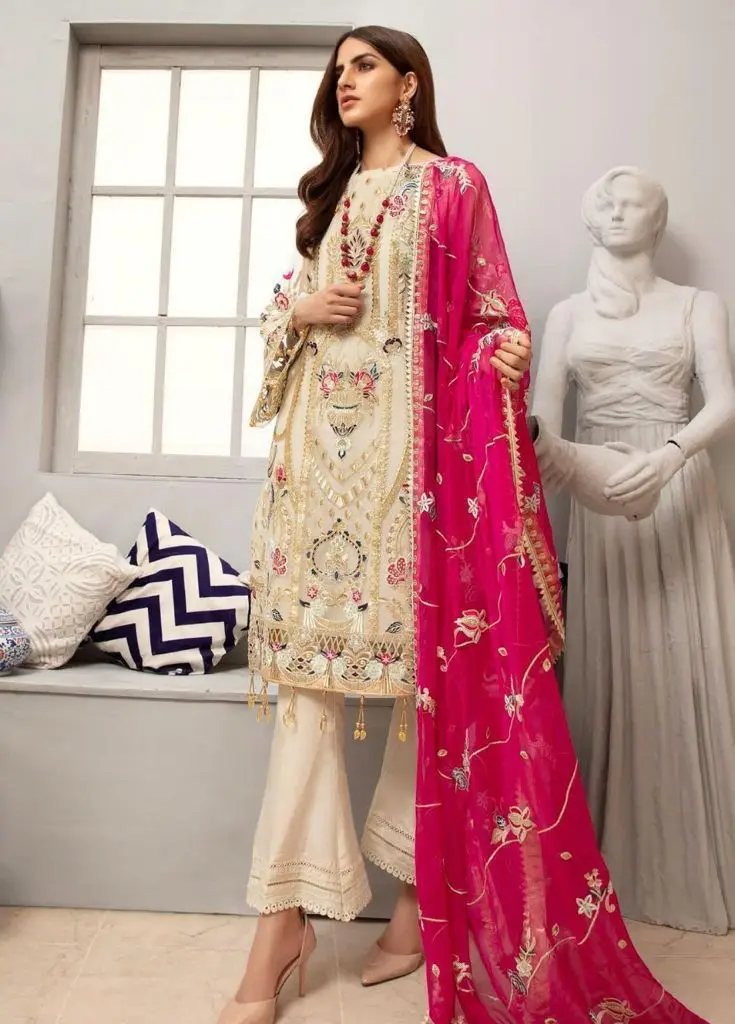 Fashion Designer Indian Pakistani Women - Lawn/Linen/Cotton Georgette 3 Piece Suits Available on Wholesale Price.