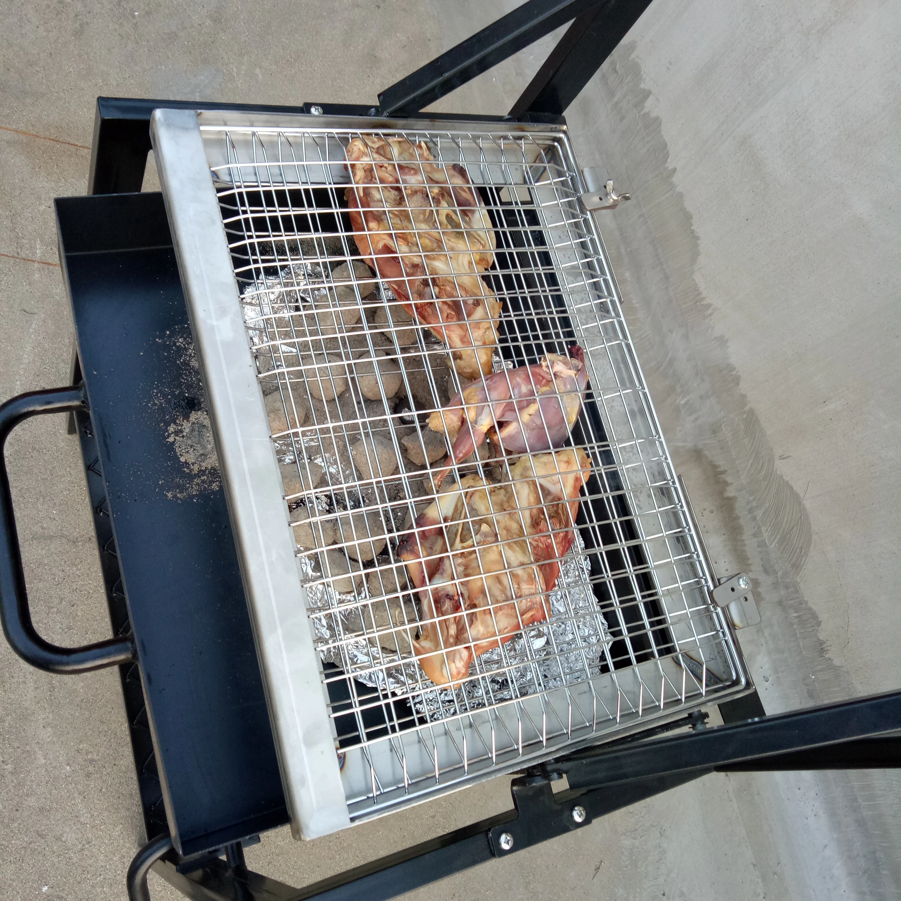 Rotating BBQ Turning Easy Net Flip Grill Basket