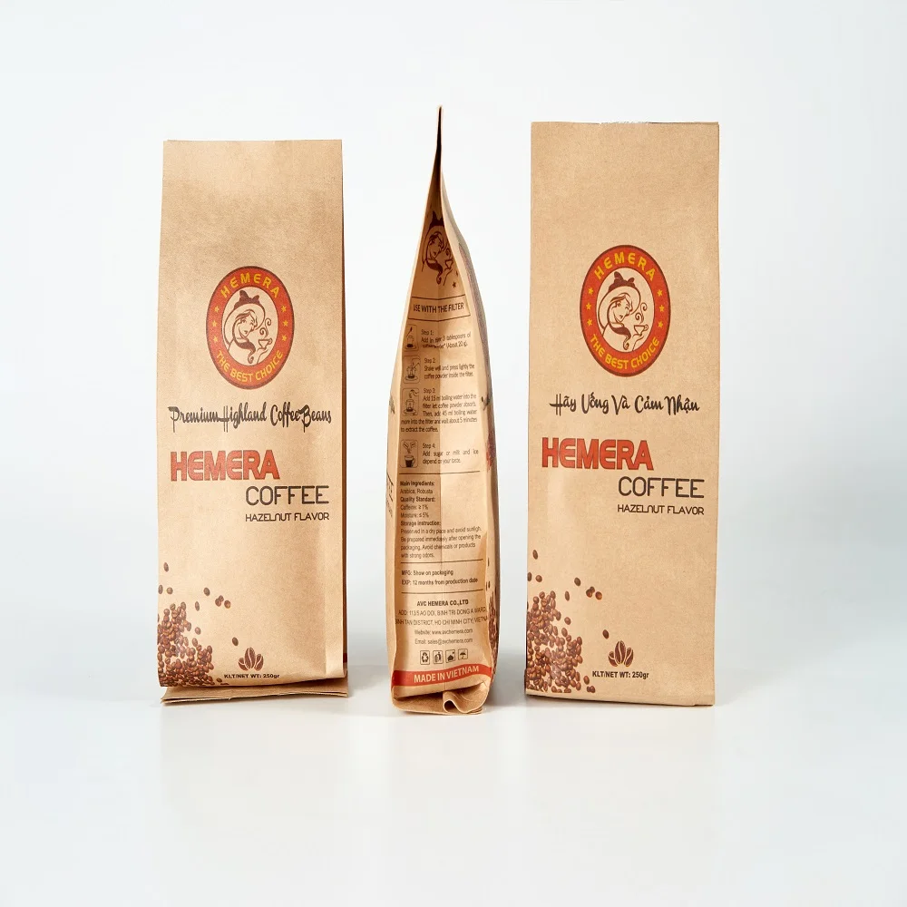 Best Roasted Hazelnut Coffee With Arabica and Robusta Bean With 7 Years Maturity In Vietnam