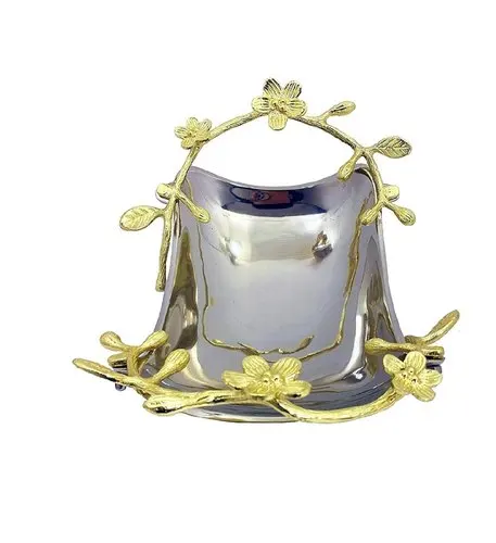 Designer Ins-style Flower Shaped Dry Fruits & Salad Serving Tray Home & Restaurant Decorative Dish and Dinner Plate