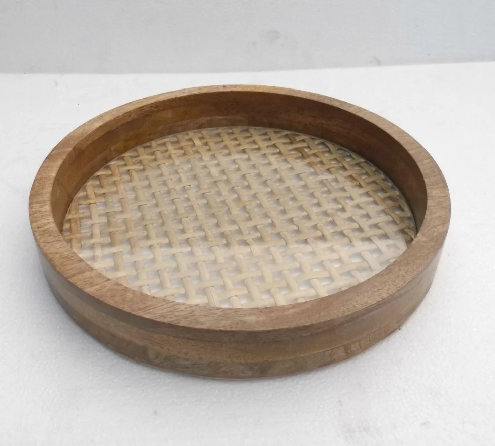 Made In Indian Factory Made  Multipurpose Serving Wooden Tray Super Quality Wooden Logo Engraving Serving  tray
