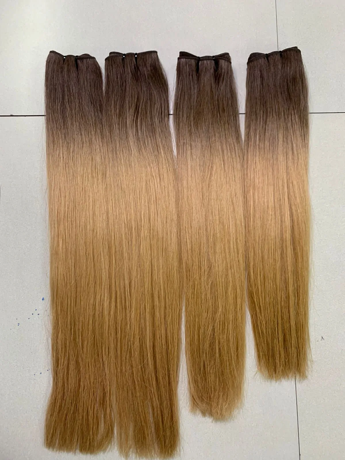 Human hair Bundle Hight Quality Double Drawn Straight Wavy Hair Virgin Raw Unprocessed good for Hair Extensions Wigs