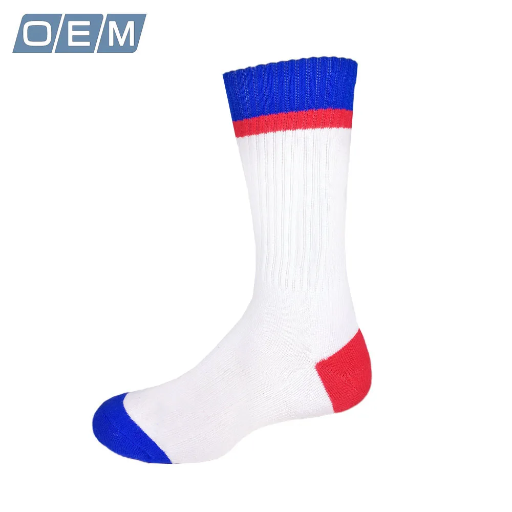 College All White Black Elite Adult Anti Slip Grip Moisture Wicking Soccer Baseball Football Padded Socks