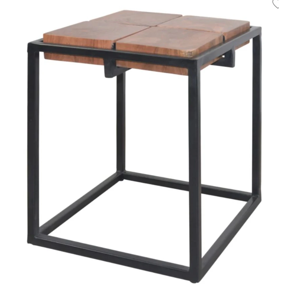 Уникальные стильные кровати боковой столик с твердой древесиной и металлическими поделками обеденные столы мебель для гостиной