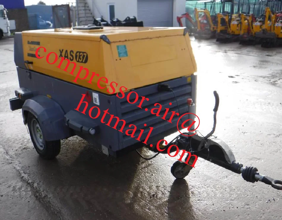 Atlas Copco air compressor xas 137 for sandblasting