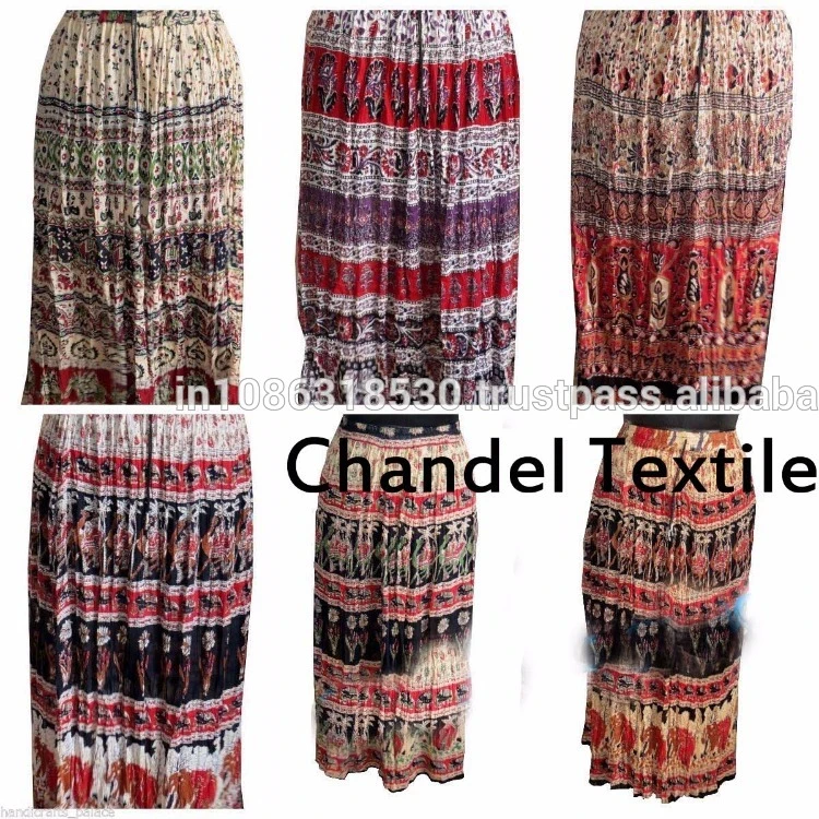 Indian Hippie Boho Gypsy Tribal Batik Animals Floral Elastic Waist Long Skirt Dress Skirt printed long jupe falda gypsy kjol