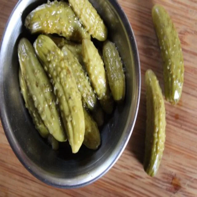 processed gherkins