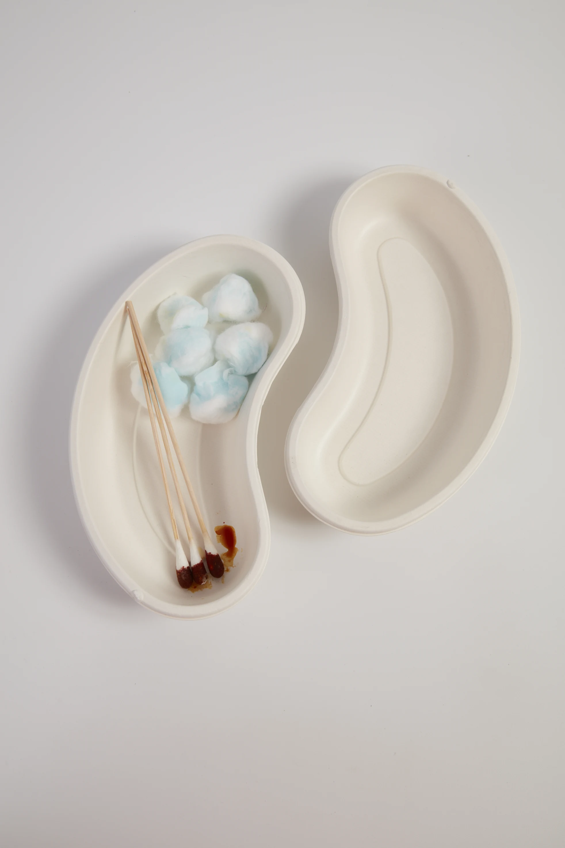 Поднос для почек Gracz Med MK01 8 дюймов медицинский хирургический биоразлагаемый одноразовый поднос из сахарного тростника