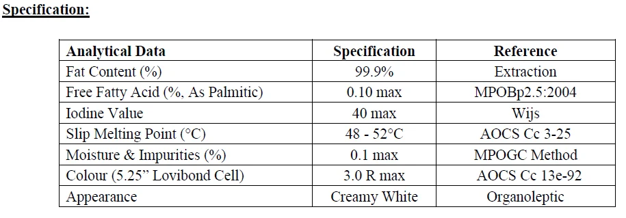 Рафинированное пальмовое масло для выпечки 48-52