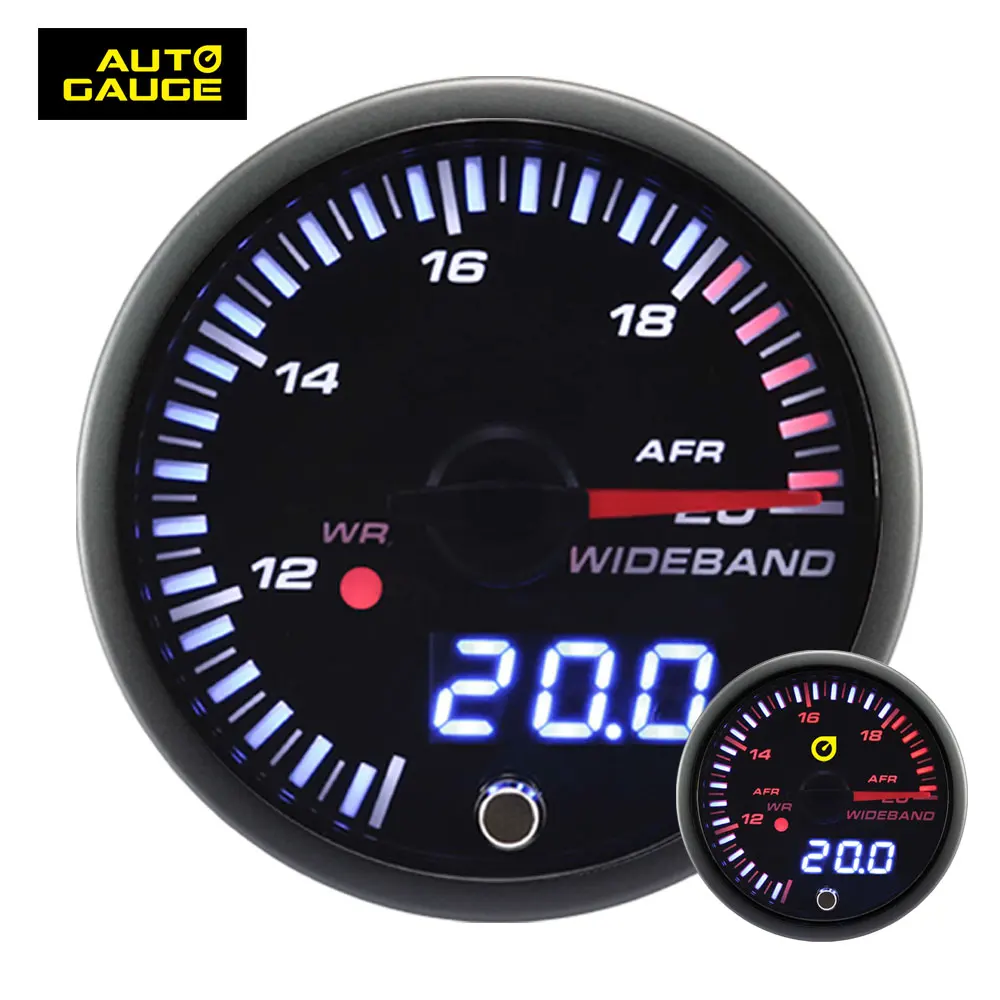 52mm 25 LED in dial display air fuel ratio afr wideband gauge for universal auto truck automobile racing car afr gauge