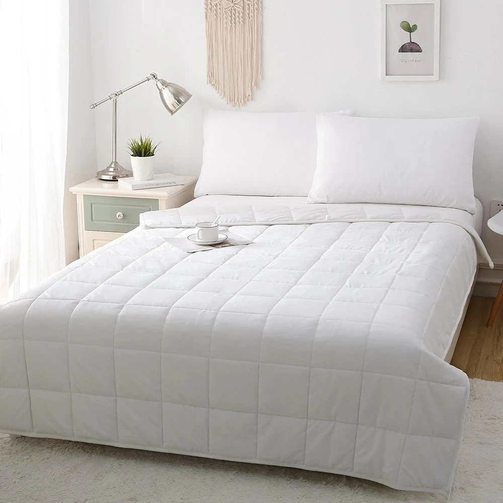 Hot Sell Factory Supply OEM High Quality Glass Beads Double Side  Fleece and Minky  Weight Blanket For Auldt and kids