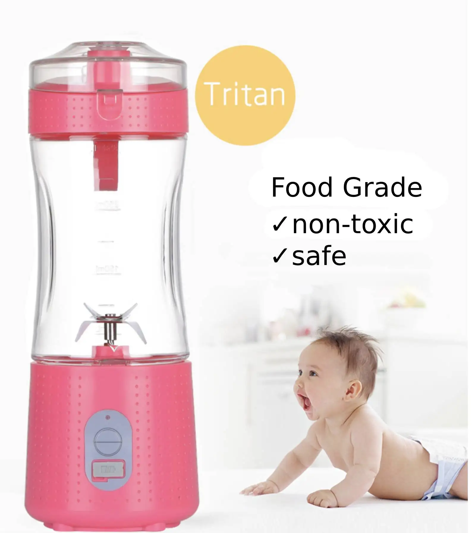 
Mini Portable Blender Household Multifunctional Electric Cooking Machine, Baby Food Supplement Mixer 