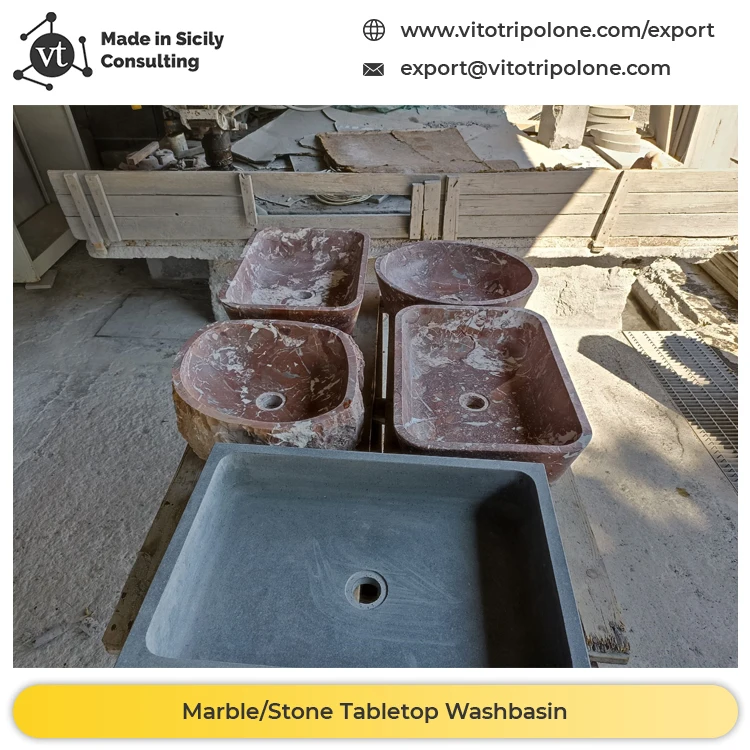 Innovative Design Marble Stone Bathroom Stone Sink and Bathroom Stone Wash Basin