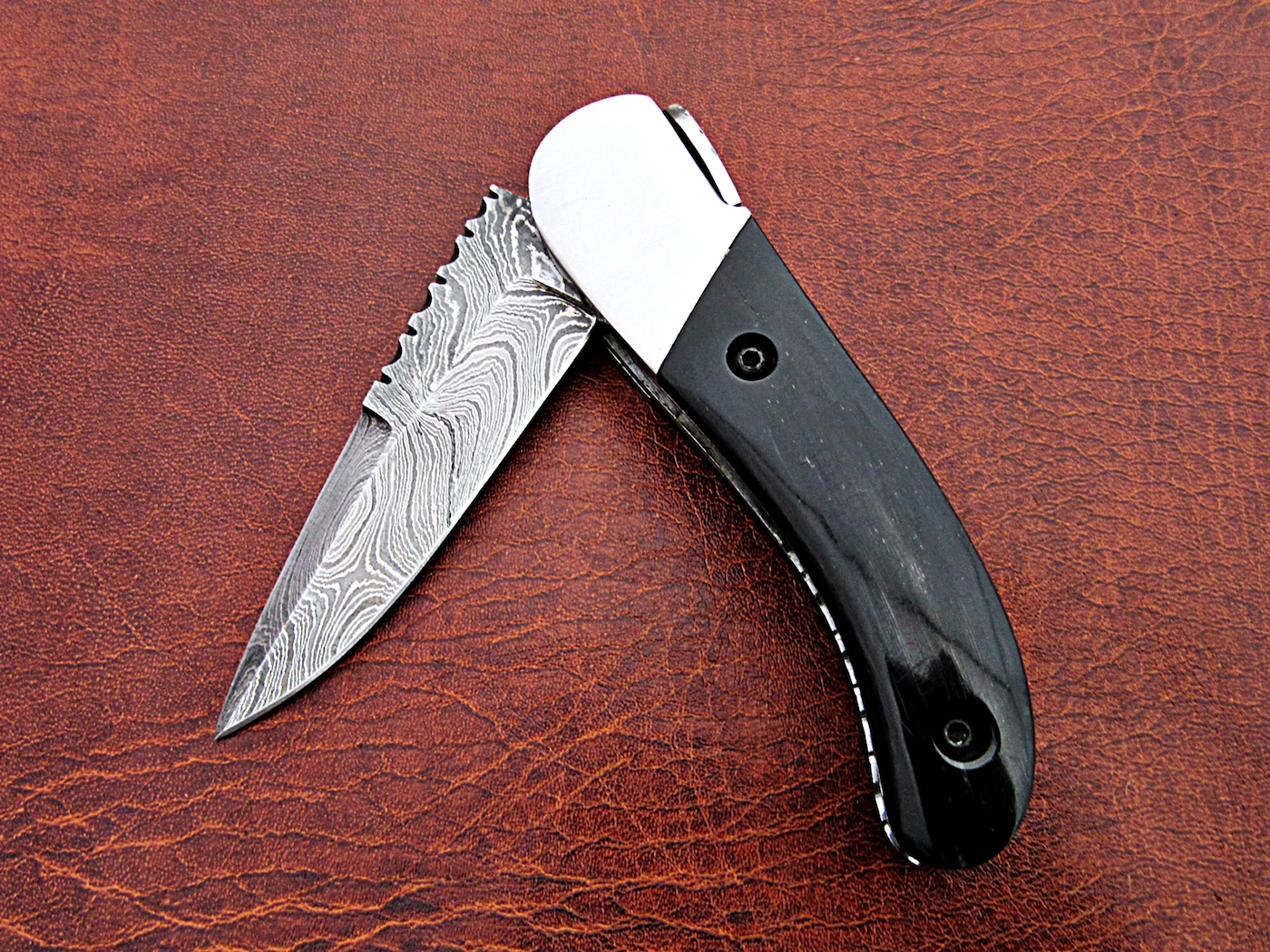 Высококачественный уличный охотничий походный складной нож с ручкой бычьего рога оптовая продажа тактический для выживания на открытом воздухе