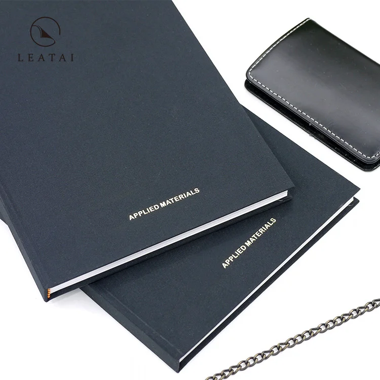  A5 Linen printed dot hardcover notebook