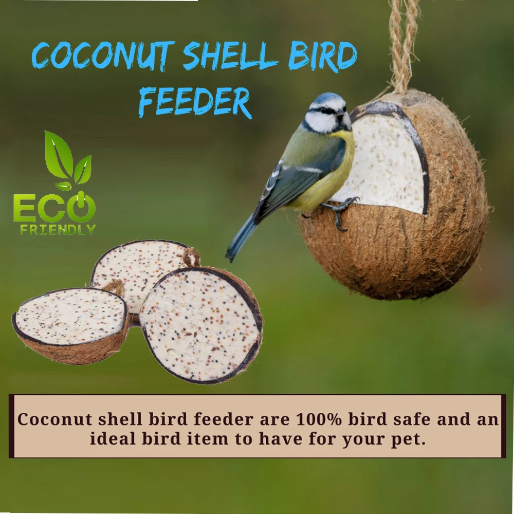 Биоразлагаемая Кормушка Для кокоса для птиц-Compo стабильная птиц-оригинальная кормушка птиц