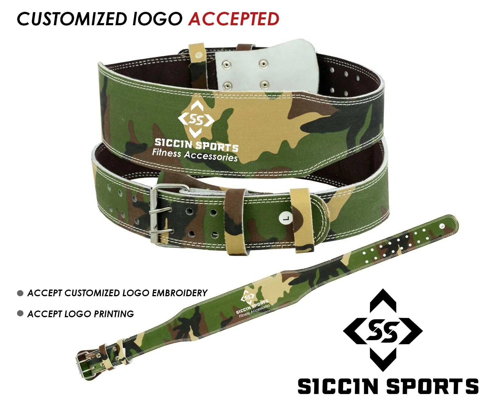 
Customized logo premium Quality Leather Handmade Weight Lifting Belt 4