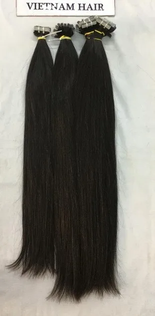  Оптовая продажа натуральные прямые Волнистые нано-микро-кольцевые ленты из натуральных волос вьетнамские волосы
