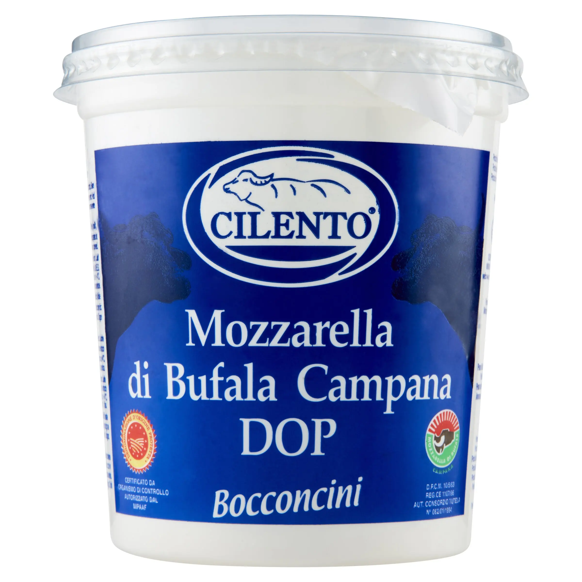 High quality Italian fresh cheese Mozzarella di Bufala Campana PDO bucket 500g (500g) (50g) (20g)