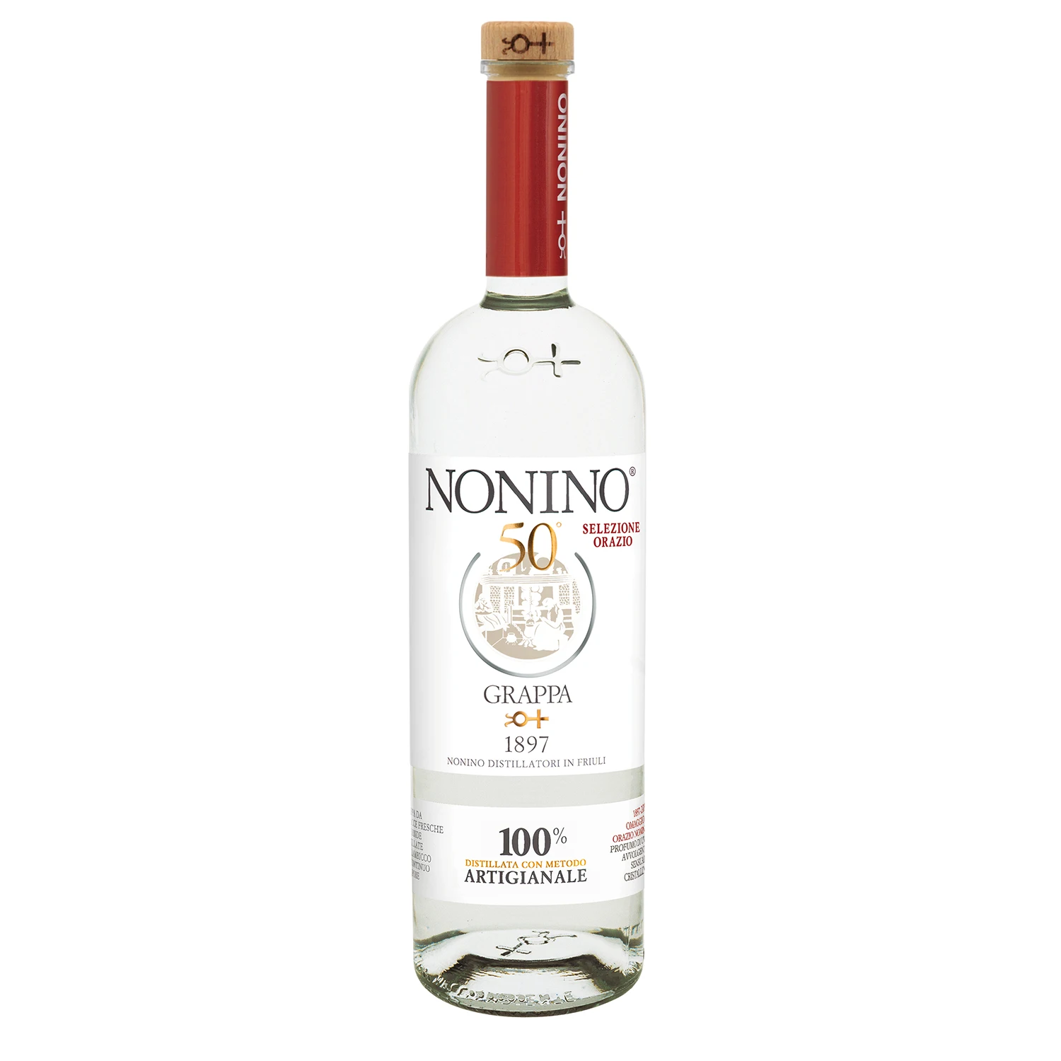  Итальянское белое виски высокое качество OEM Grappa Nonino tradition традиционное 50 1000