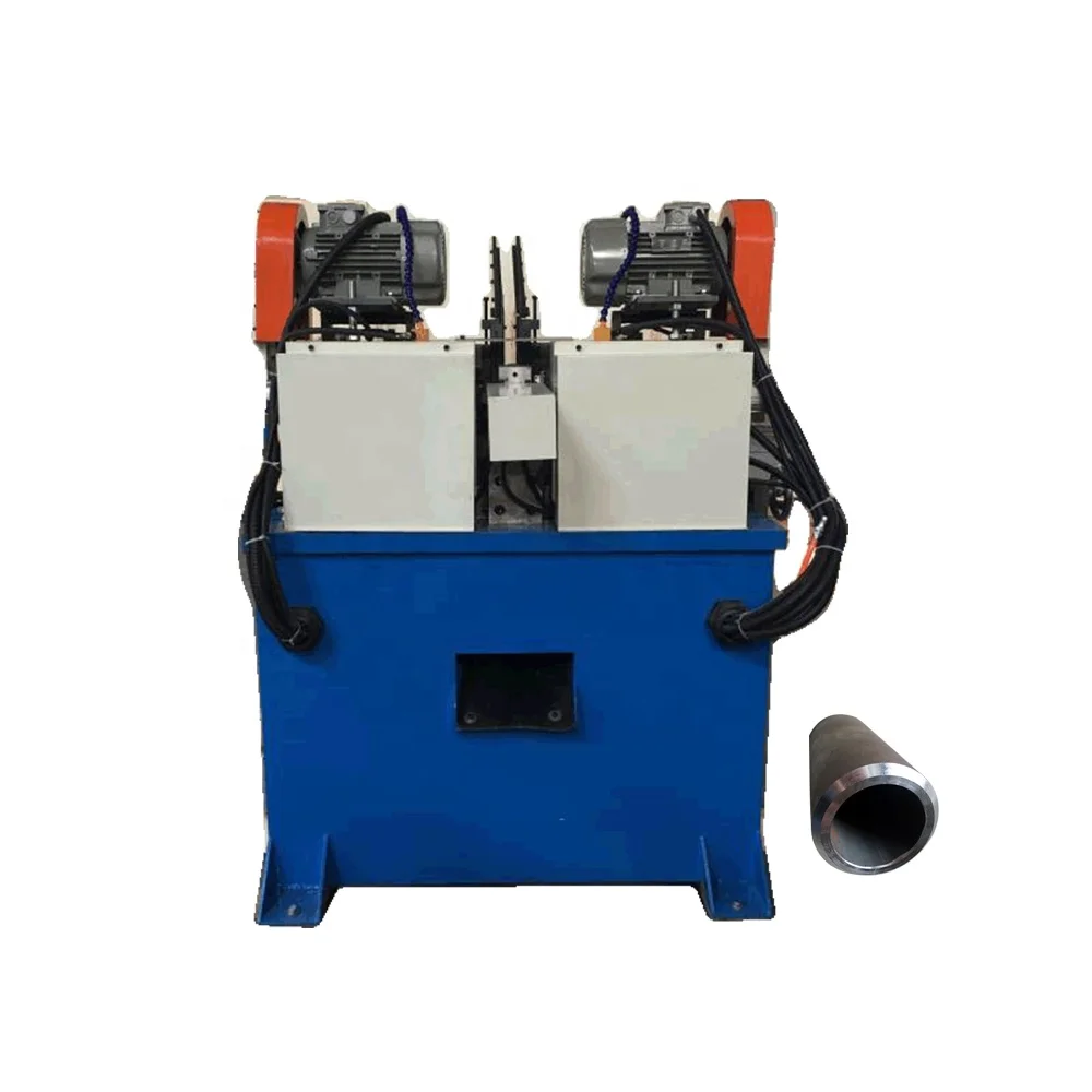 
double end metal pipe nylon plastic tube chamfering machine 