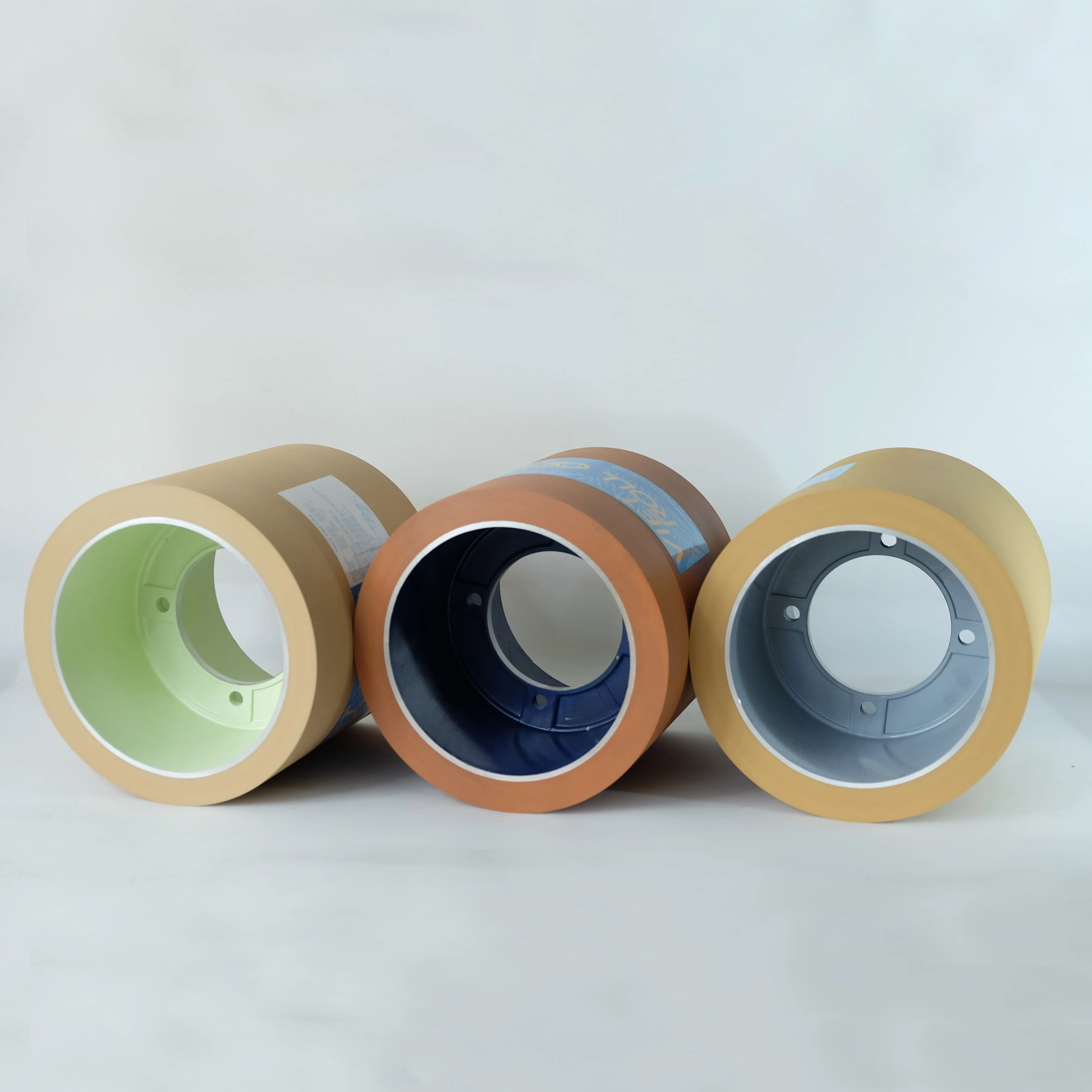 10' NBR Rice Rubber Rolls Aluminium / Iron Cast Rice Huller Machine Parts