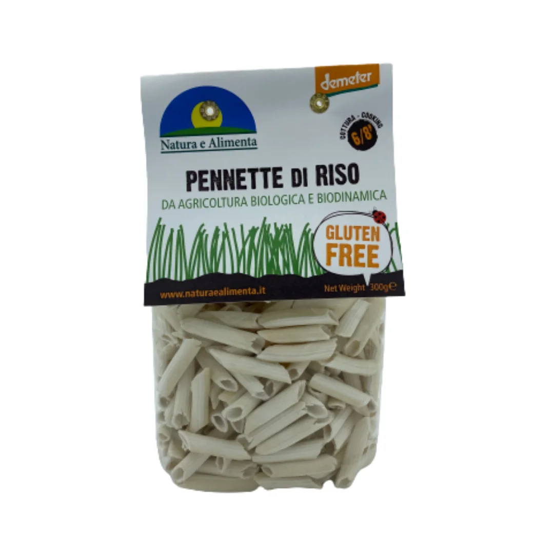 Высококачественная Органическая безглютеновая рис и кукурузная паста PENNE Nature e г