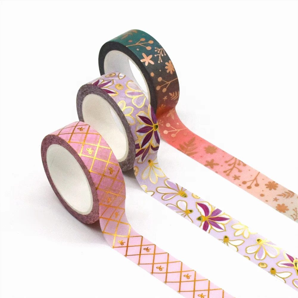 Free Sample Masking Tape Galaxy for Teenager Diy Gold Foil Custom Washi Tape