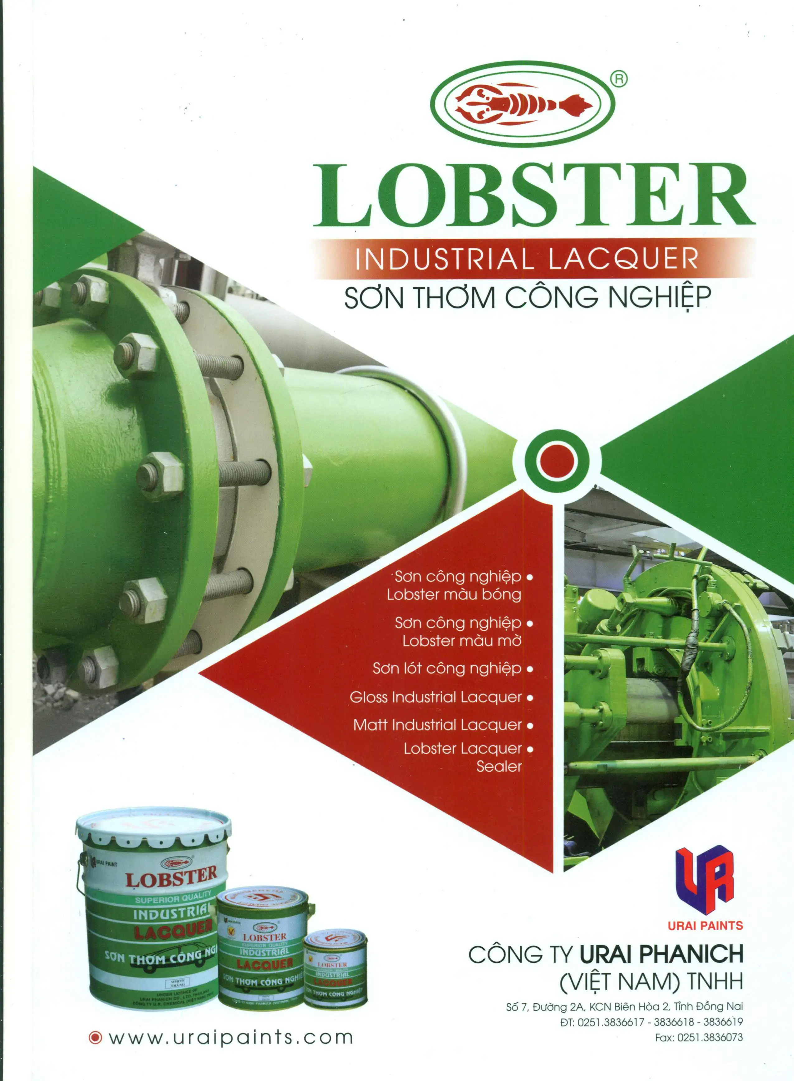 
Lobster Colorful High gloss and mechanical strength color fastness Industrial Paint/Wood paint 