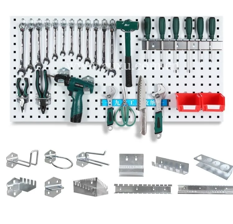 Настенная Доска для отверстий, крючок, полка для хранения инструментов, ящик для инструментов, подвесная доска для хранения инструментов, угловая шлифовальная машина, Органайзер