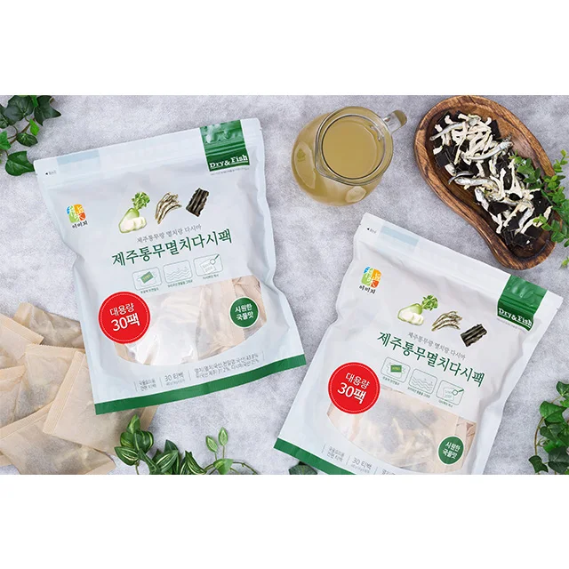 
High Quality Anchovy broth with Jeju daikon Unbleached natural pulp 100% Natural fish Organic seafood soup made in Korea 