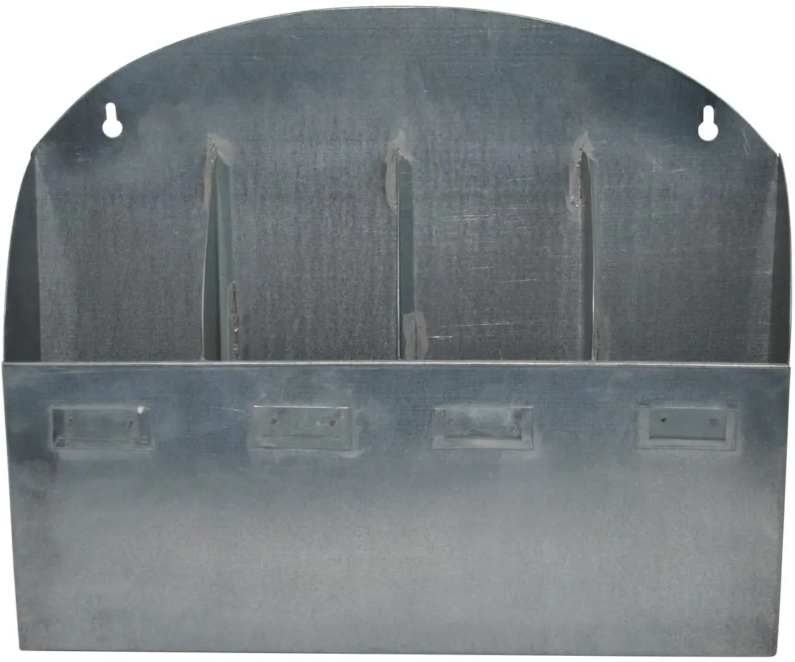 Оцинкованный металл настенный подвесной карман для домашнего хранения винтажный стиль низкая цена продукта необработанная отделка