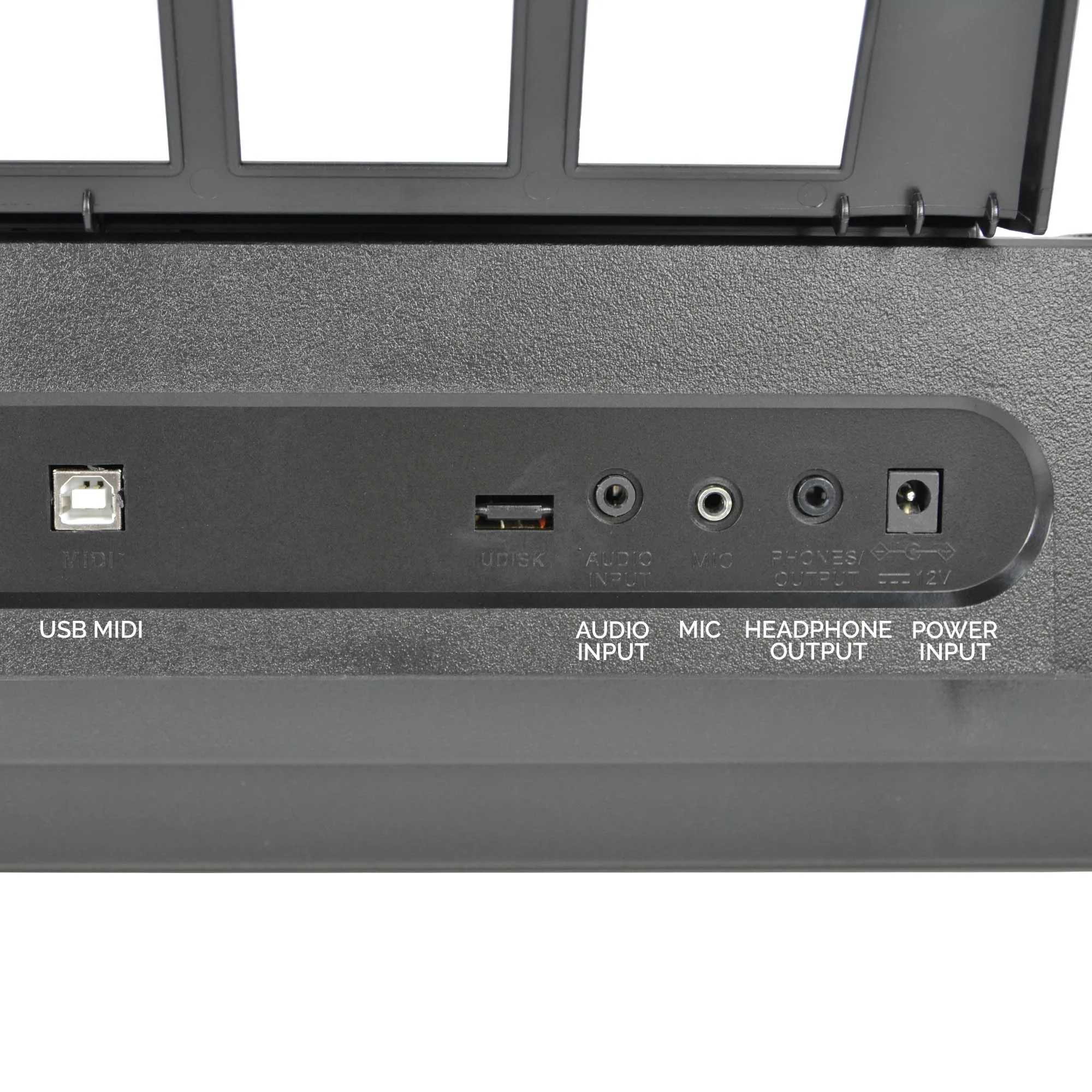 Axus AXP2L Light Up Portable Music Keyboard 61 Keys Touch Sensitive Lesson Function with Music Rest and Power Adaptor