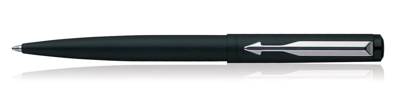 Шариковая ручка Parker vector с матовым черным корпусом шариковые ручки из нержавеющей стали хромированным зажимом parker премиум класса индивидуальным логотипом