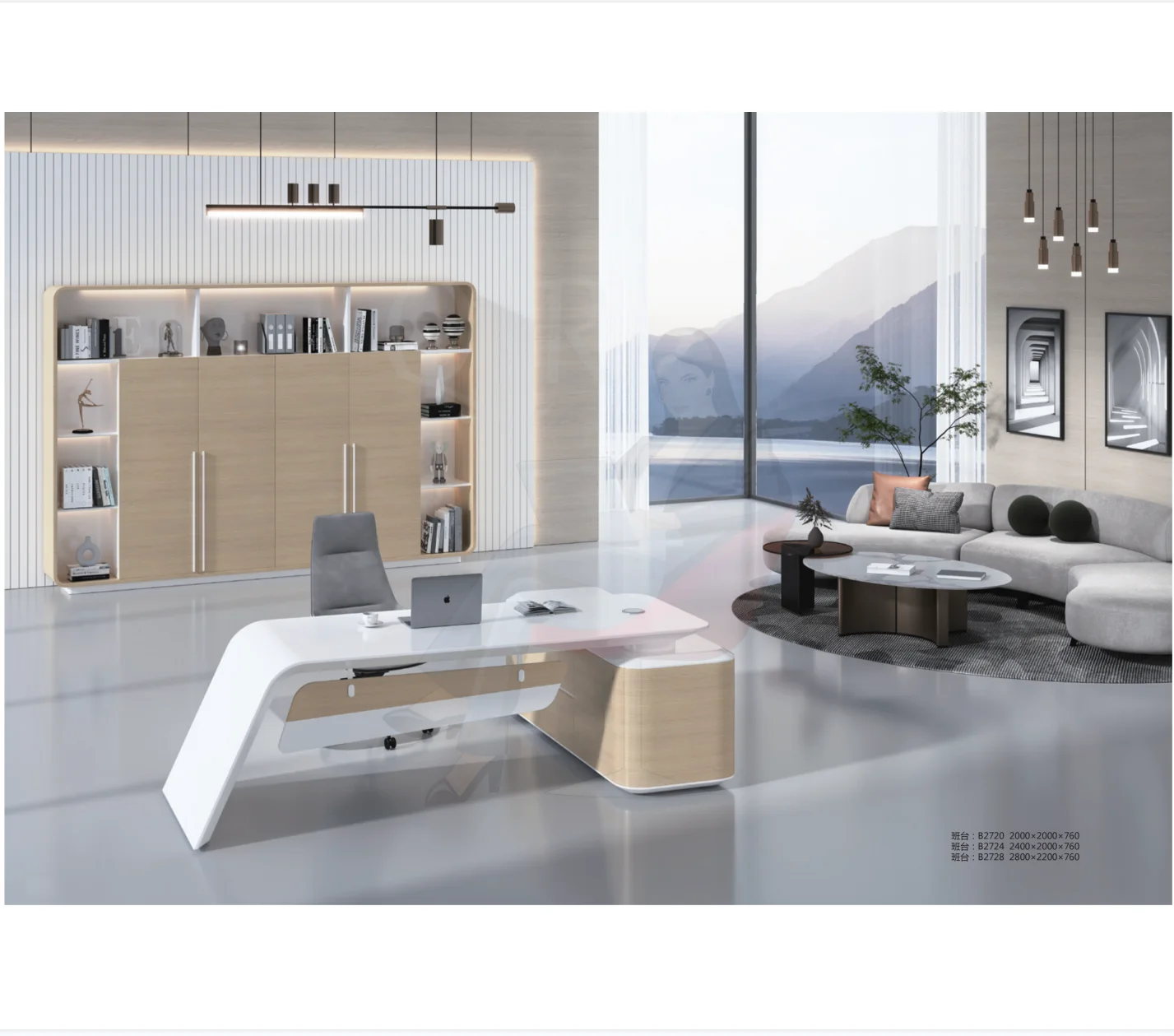 High End Luxury Modern Boss Ceo Desk Office Table Furniture L Shape Mdf Wood Office Furniture Manager Desk Executive Desk